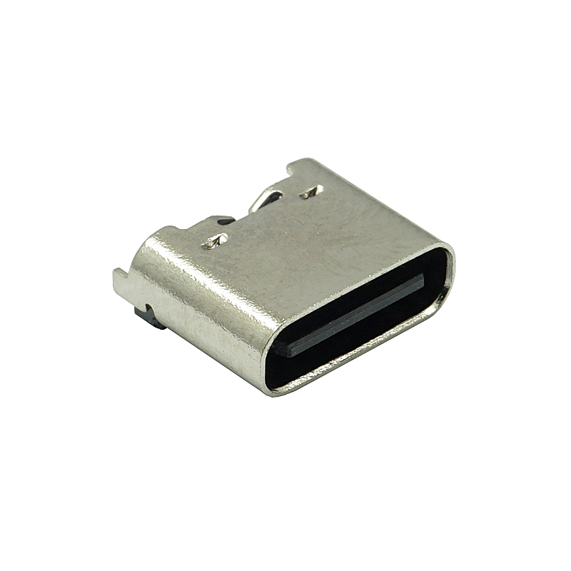 USB连接器TYPE-C 6PIN立式贴板SMT