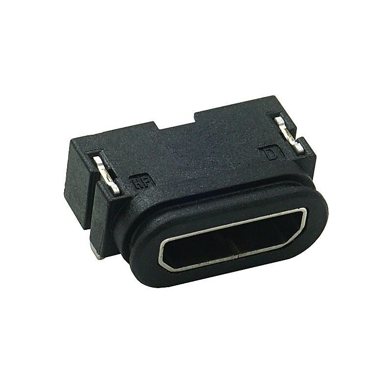 MICRO USB 90度防水 配防水圈 2