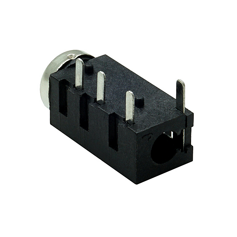 耳机插座pj-320l 四脚直插铜头的图片